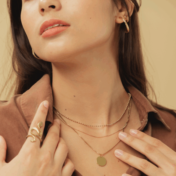 Gold Shield Pendant - Image 2
